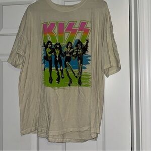 KISS shirt, yellow, XL